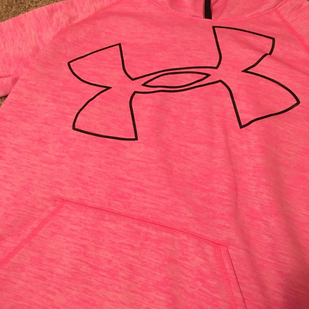pink under armour hoodie